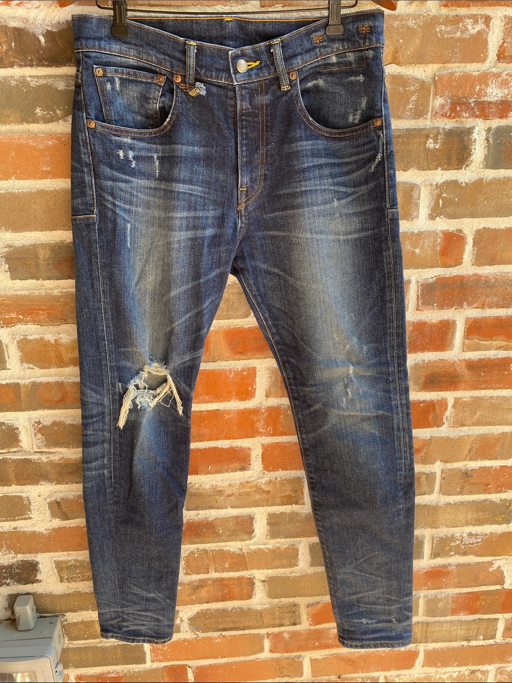 R 13 Skate Jean in Conary Indigo Made in Japan Japanese Denim Size 32